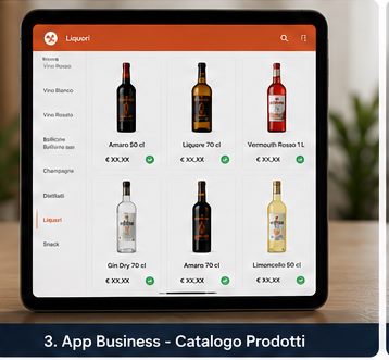 App business Sorrento Coast con catalogo prodotti