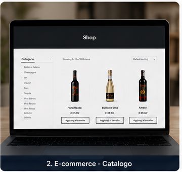E-commerce Sorrento Coast con catalogo prodotti WooCommerce